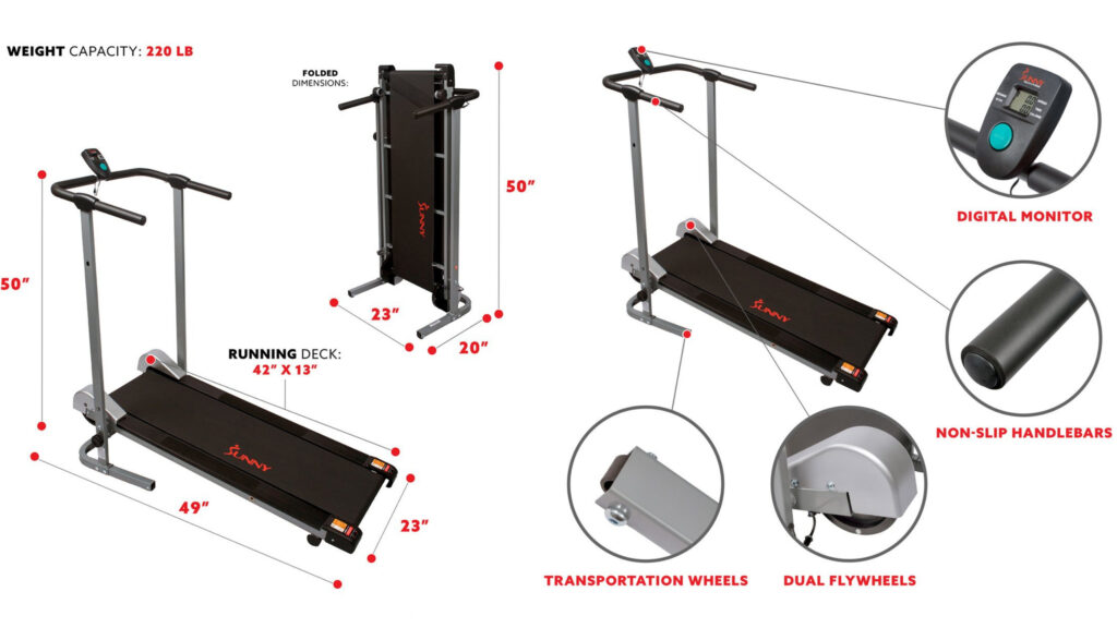What Is The Best Treadmill For Home - Our Best 2021 List! 1 Sunny Health & Fitness SF-T1407 treadmill